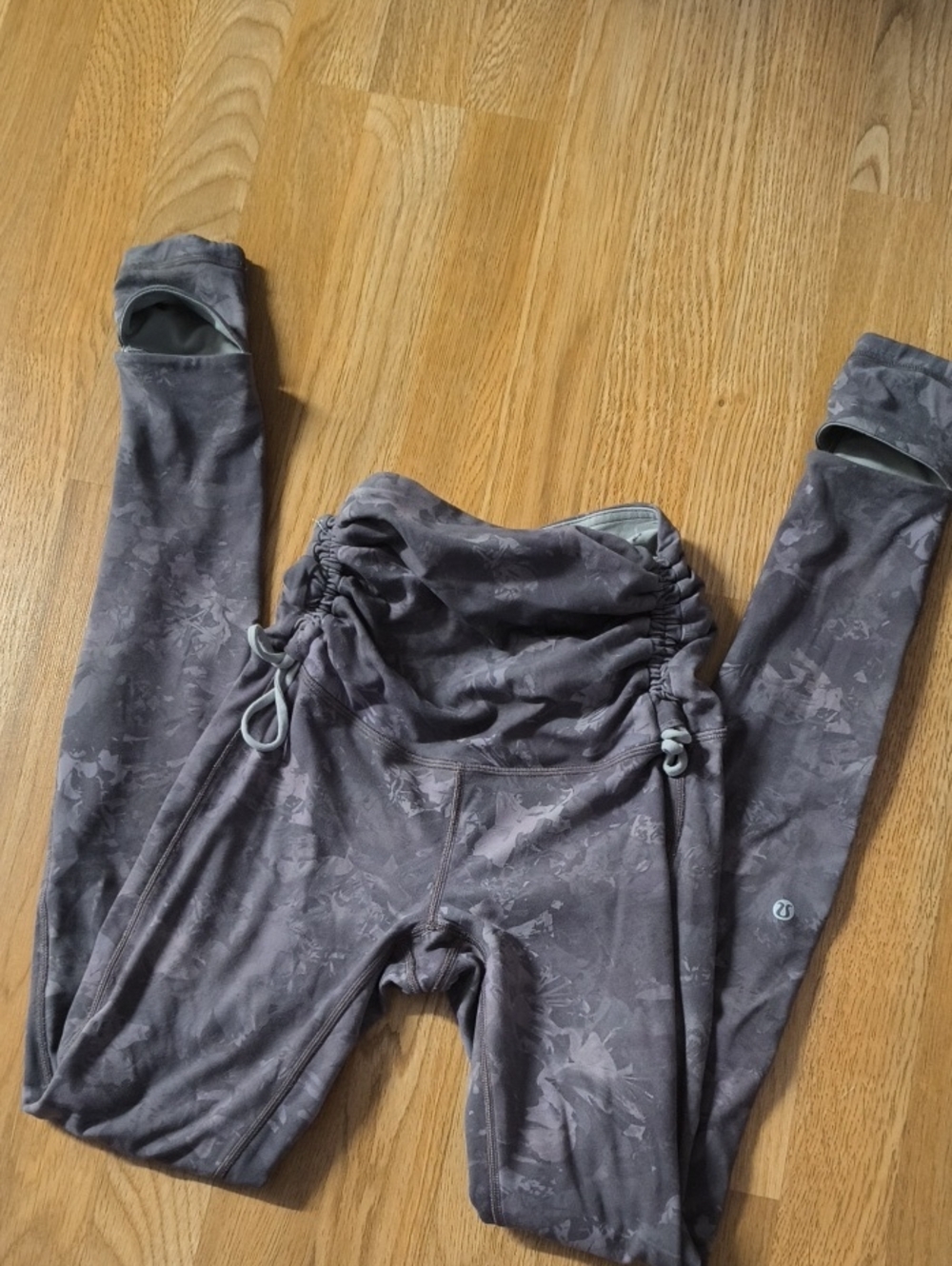 Lululemon Reversible Hug Your Core Camo Drawstring Leggings